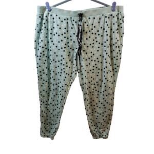 **sold**ebaJoe boxer plus size 3x polar fleece polka dot lite blue lounge